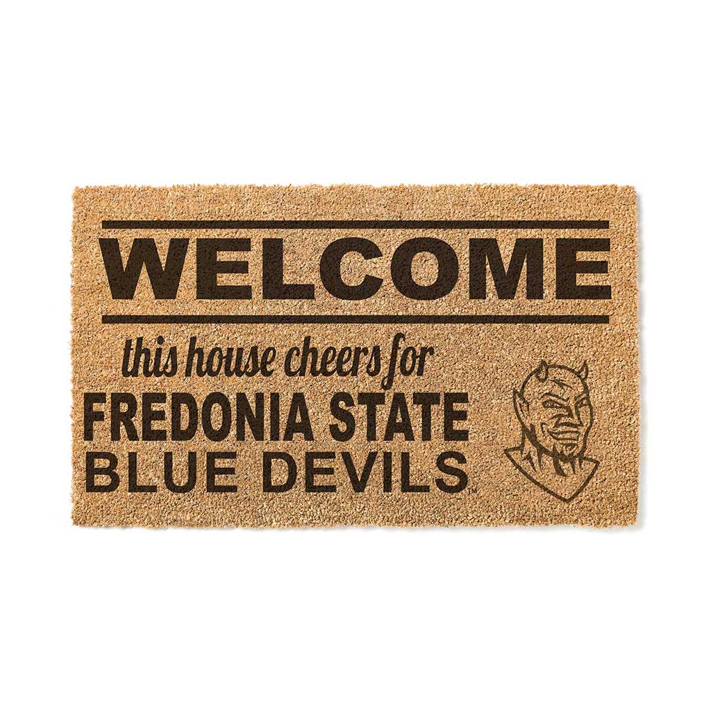 Team Coir Doormat Welcome SUNY Fredonia Blue Devils