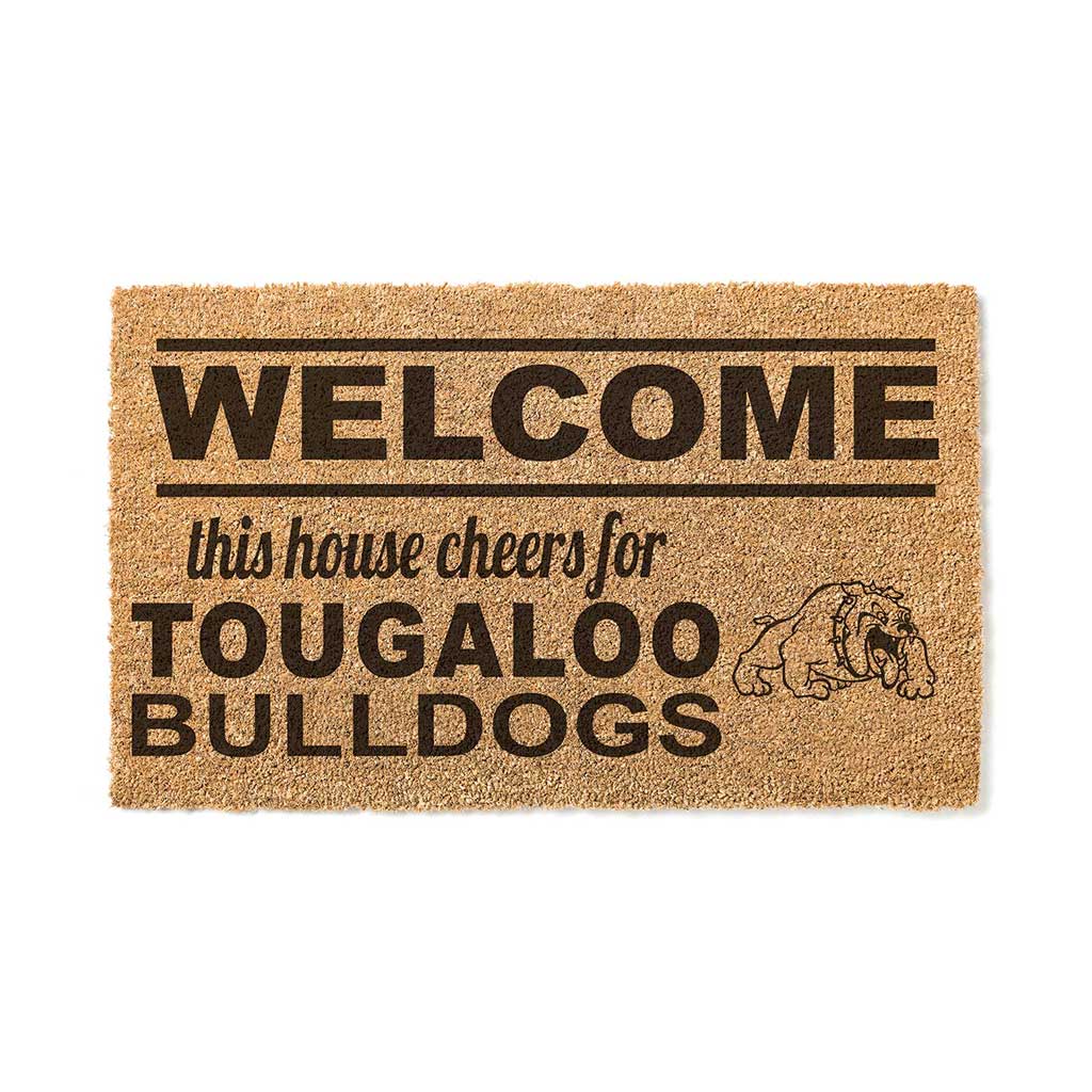 Team Coir Doormat Welcome Tougaloo College Bulldogs