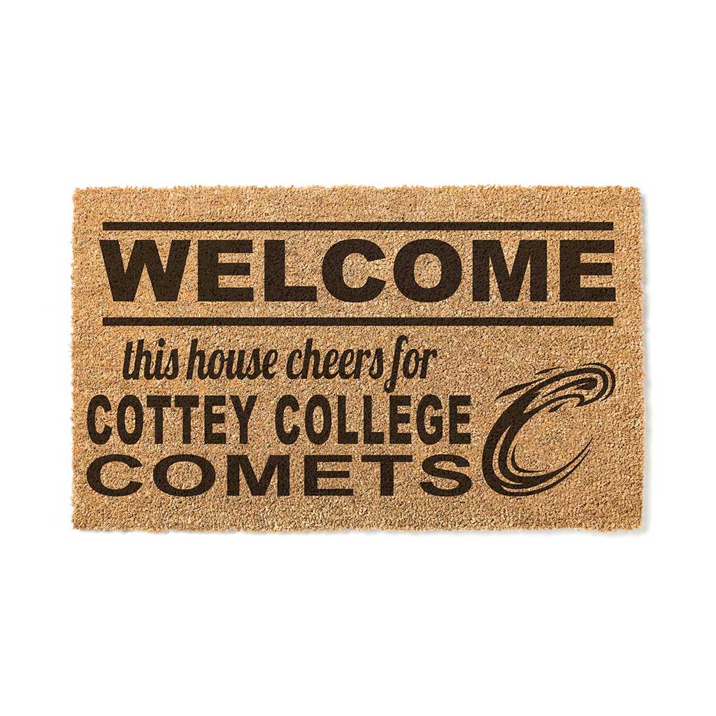 Team Coir Doormat Welcome Cottey College Comets