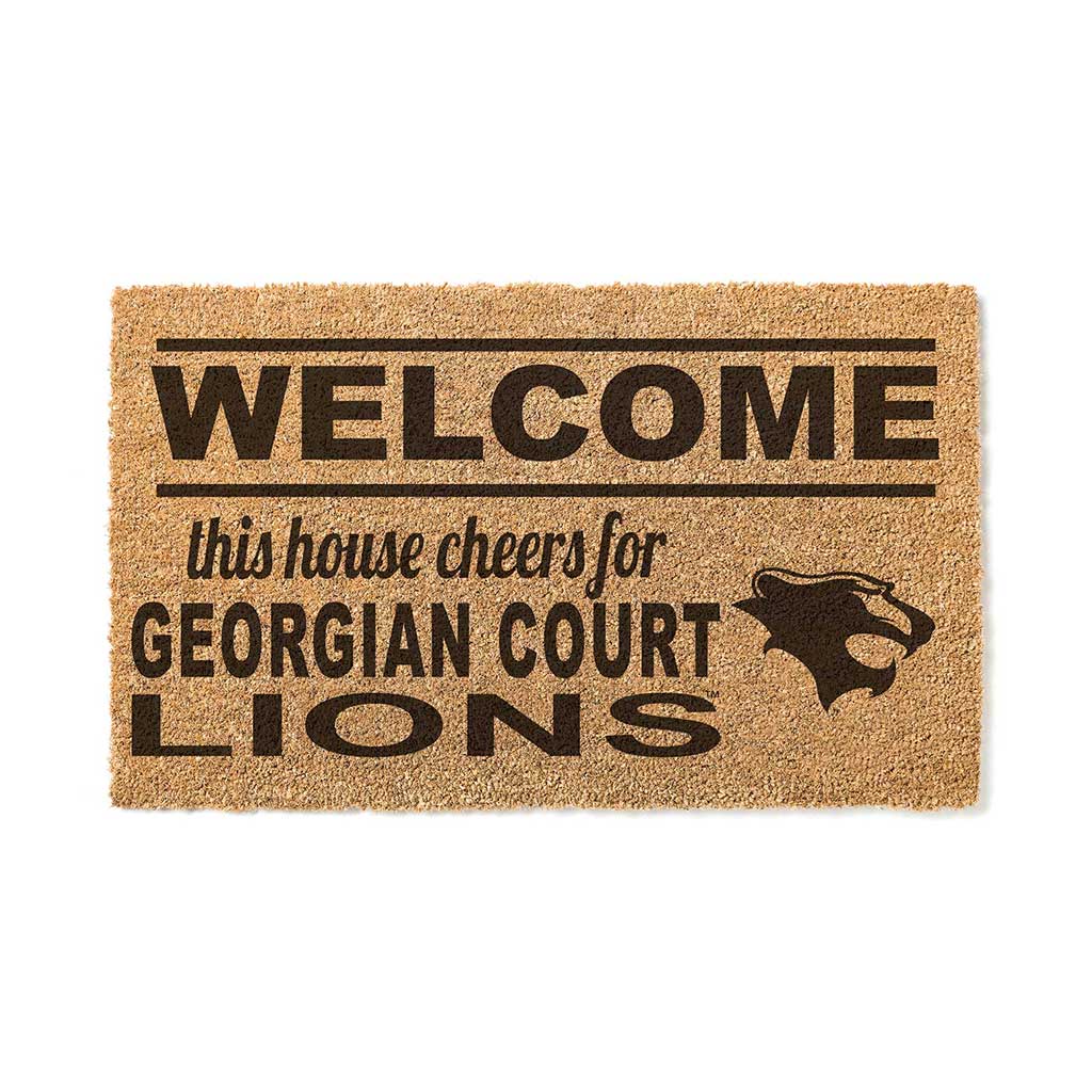 Team Coir Doormat Welcome Georgian Court University Lions