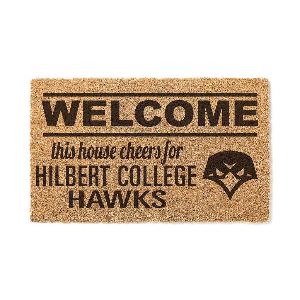Team Coir Doormat Welcome Hilbert College Hawks