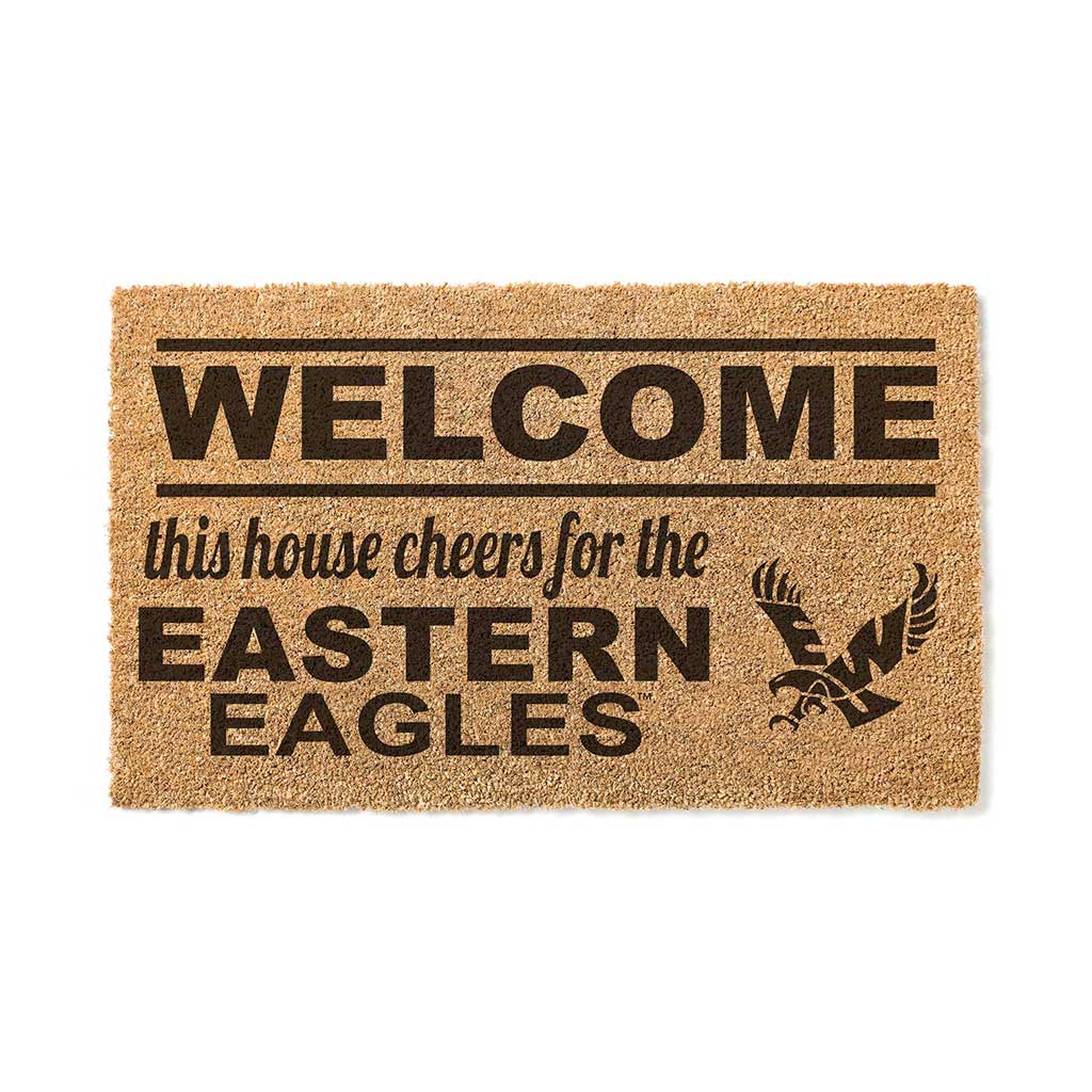 Team Coir Doormat Welcome Eastern Washington Eagles