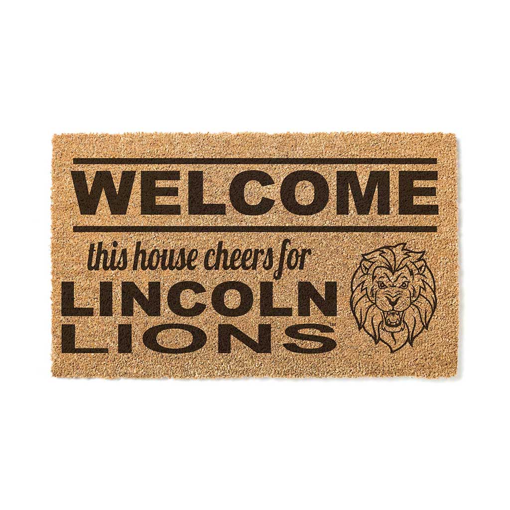 Team Coir Doormat Welcome Lincoln University Lions