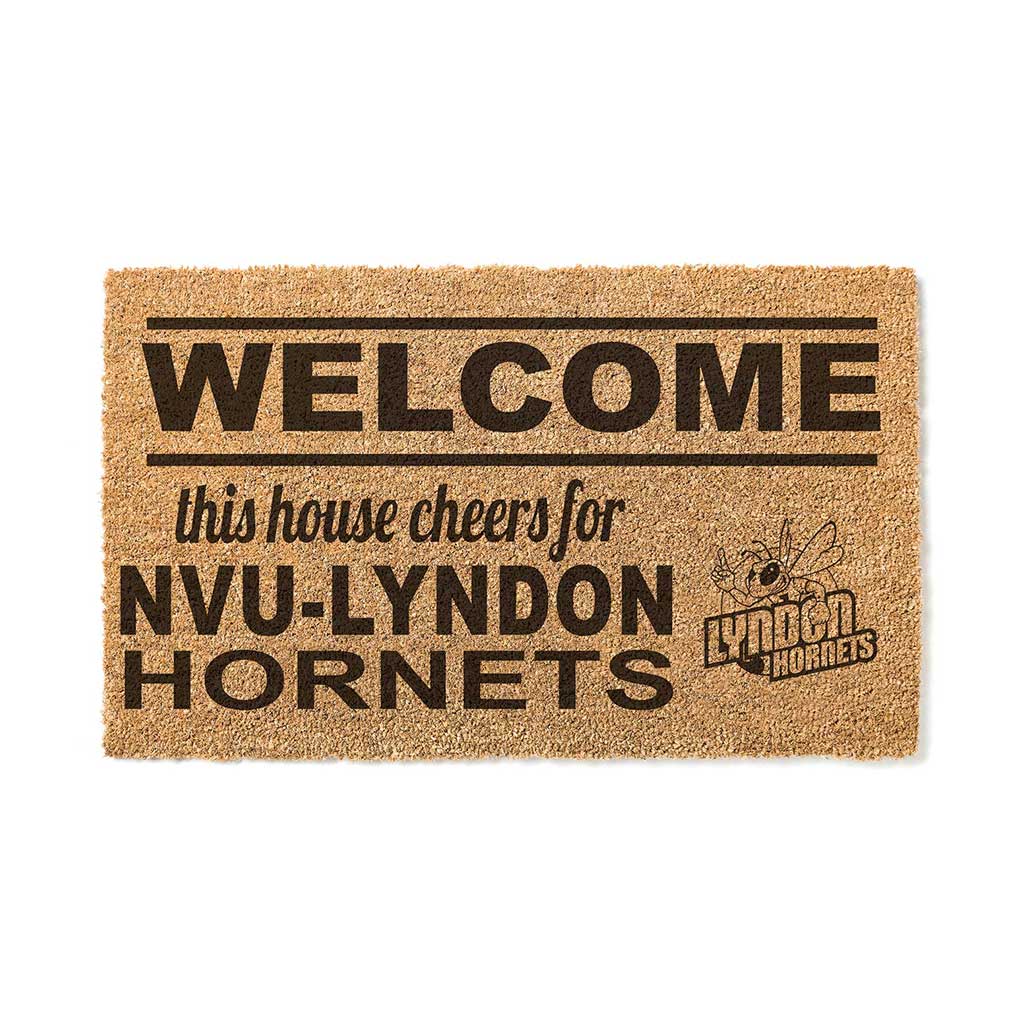 Team Coir Doormat Welcome Northern Vermont - Lyndon Hornets