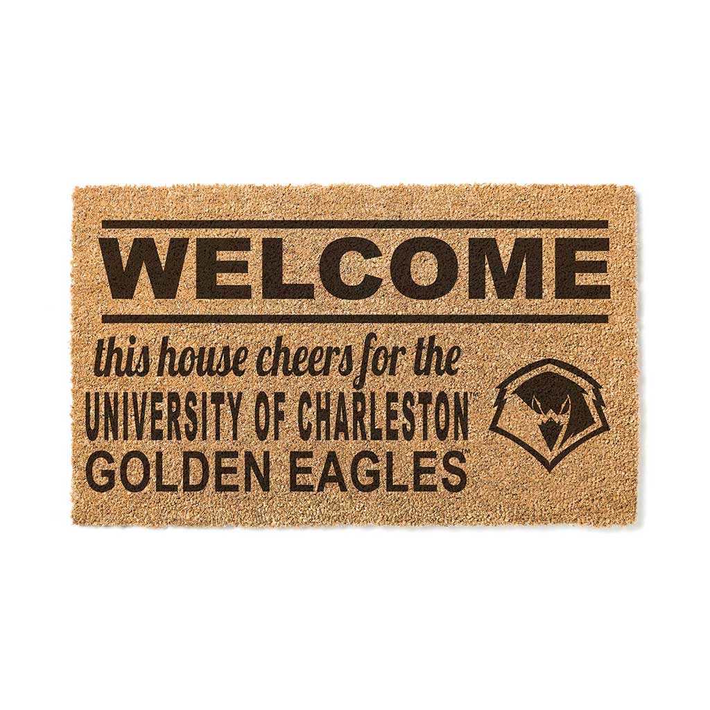 Team Coir Doormat Welcome University of Charleston Golden Eagles