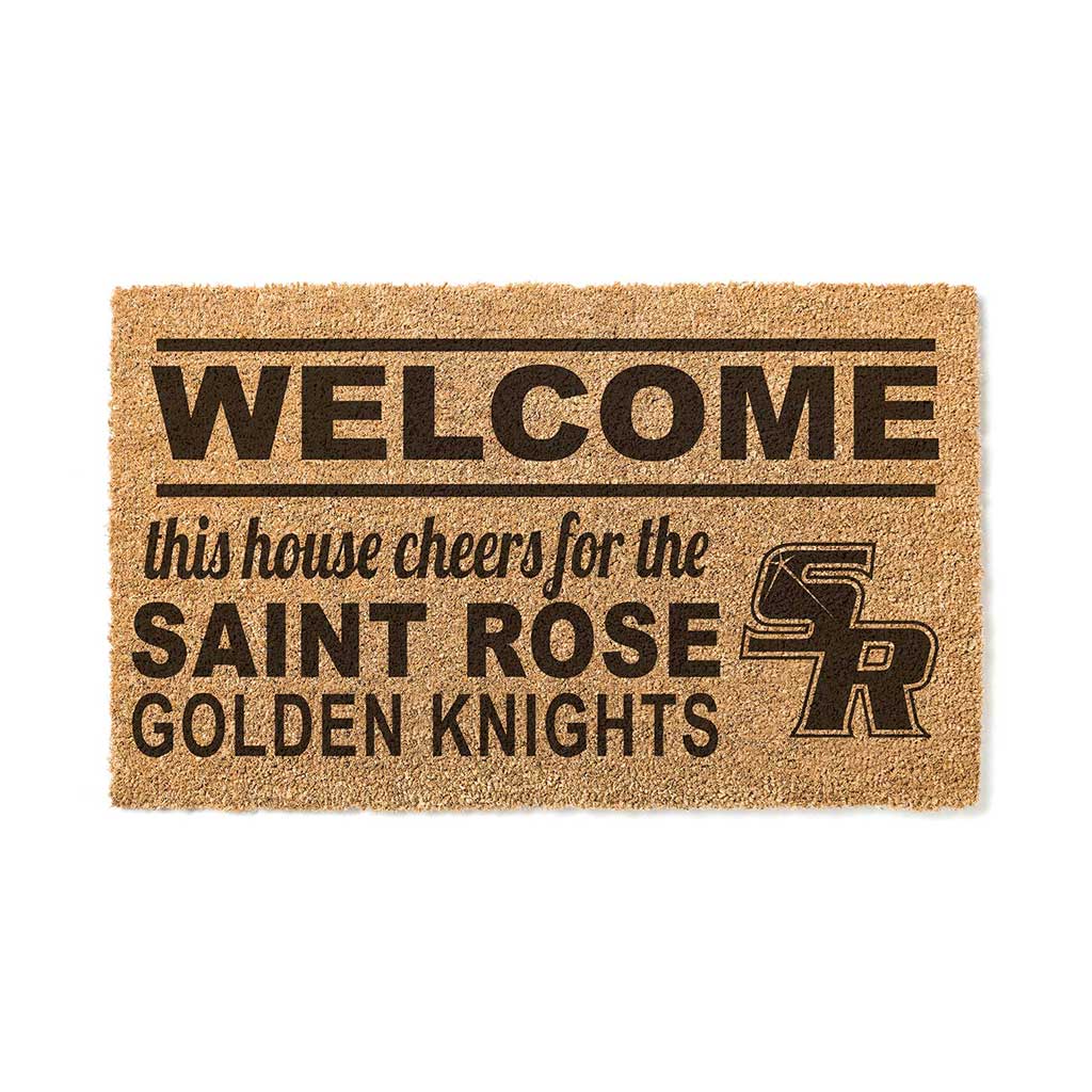 Team Coir Doormat Welcome The College of Saint Rose Golden Knights