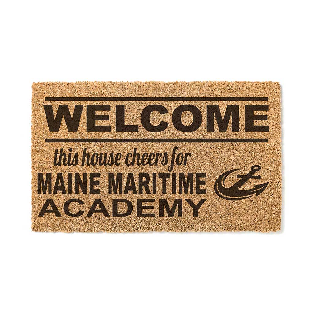 Team Coir Doormat Welcome Maine Maritime Academy Mariners