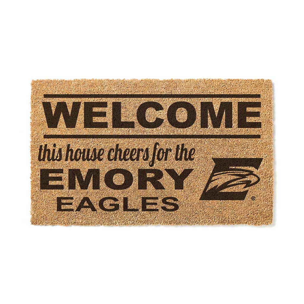 Team Coir Doormat Welcome Emory Eagles