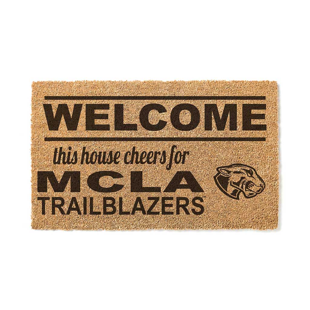 Team Coir Doormat Welcome Massachusetts College of Liberal Arts Trailblazers