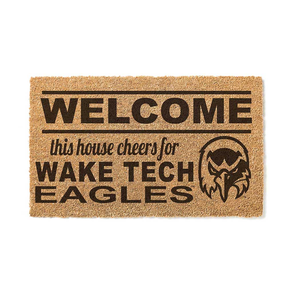 Team Coir Doormat Welcome Wake Tech Eagles