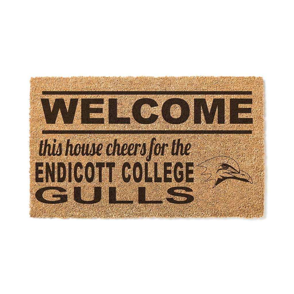 Team Coir Doormat Welcome Endicott College Gulls