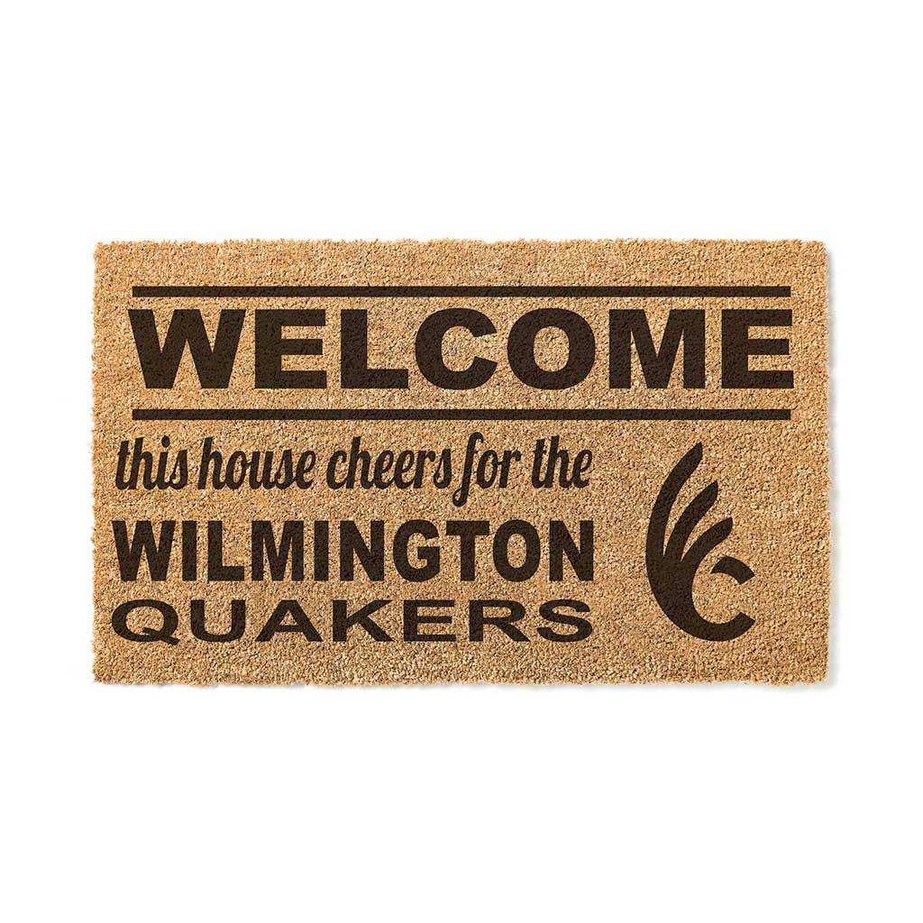 Team Coir Doormat Welcome Wilmington College Quakers