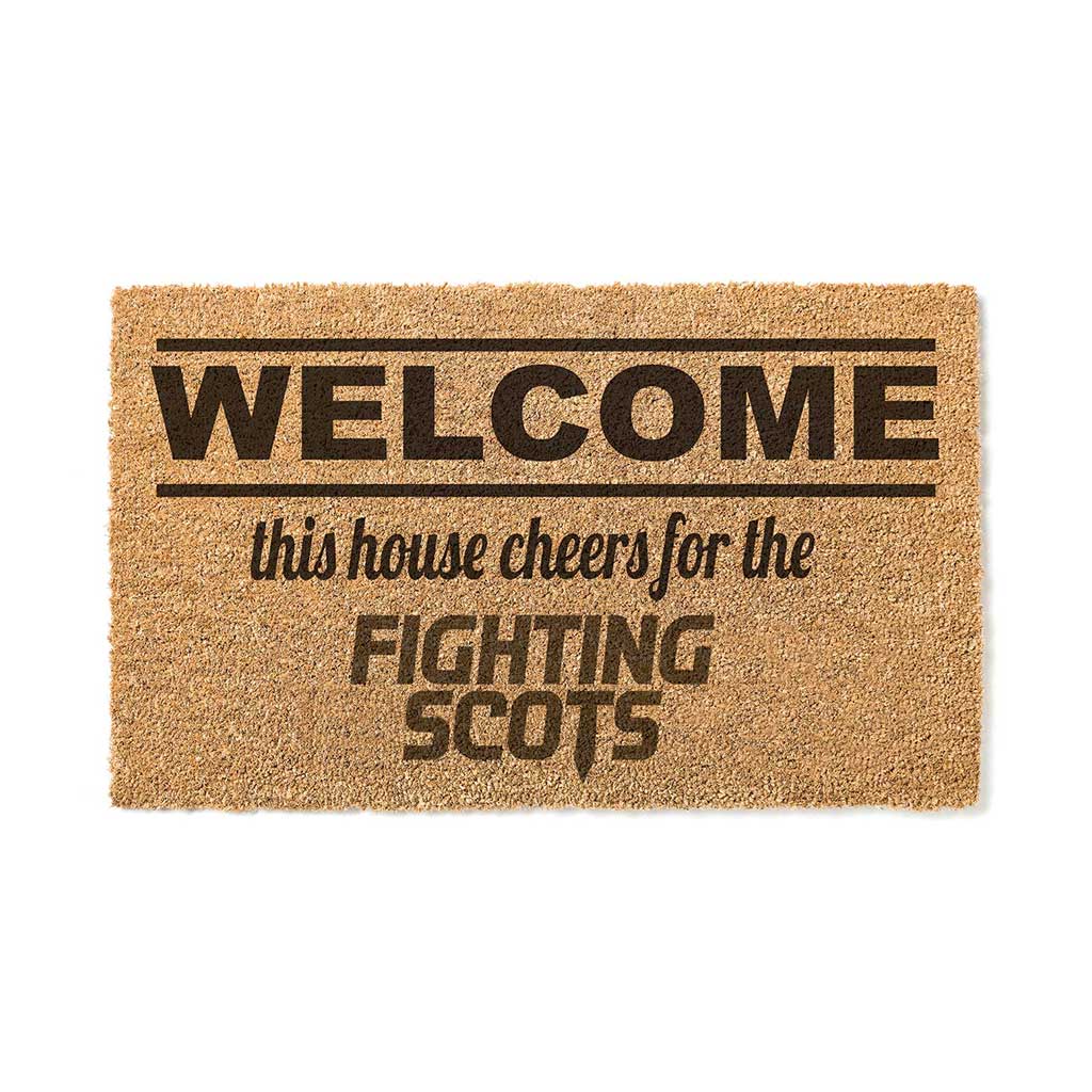 Team Coir Doormat Welcome PennWest Edinboro Fighting Scots