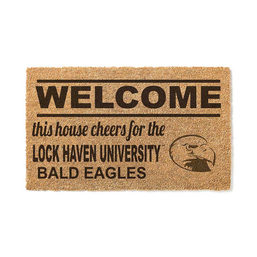 Team Coir Doormat Welcome Lock Haven Bald Eagles