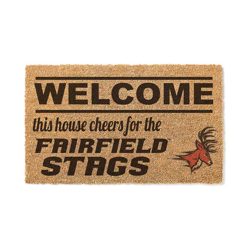Team Coir Doormat Welcome Fairfield Stags