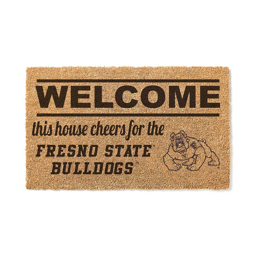 Team Coir Doormat Welcome Fresno State Bulldogs