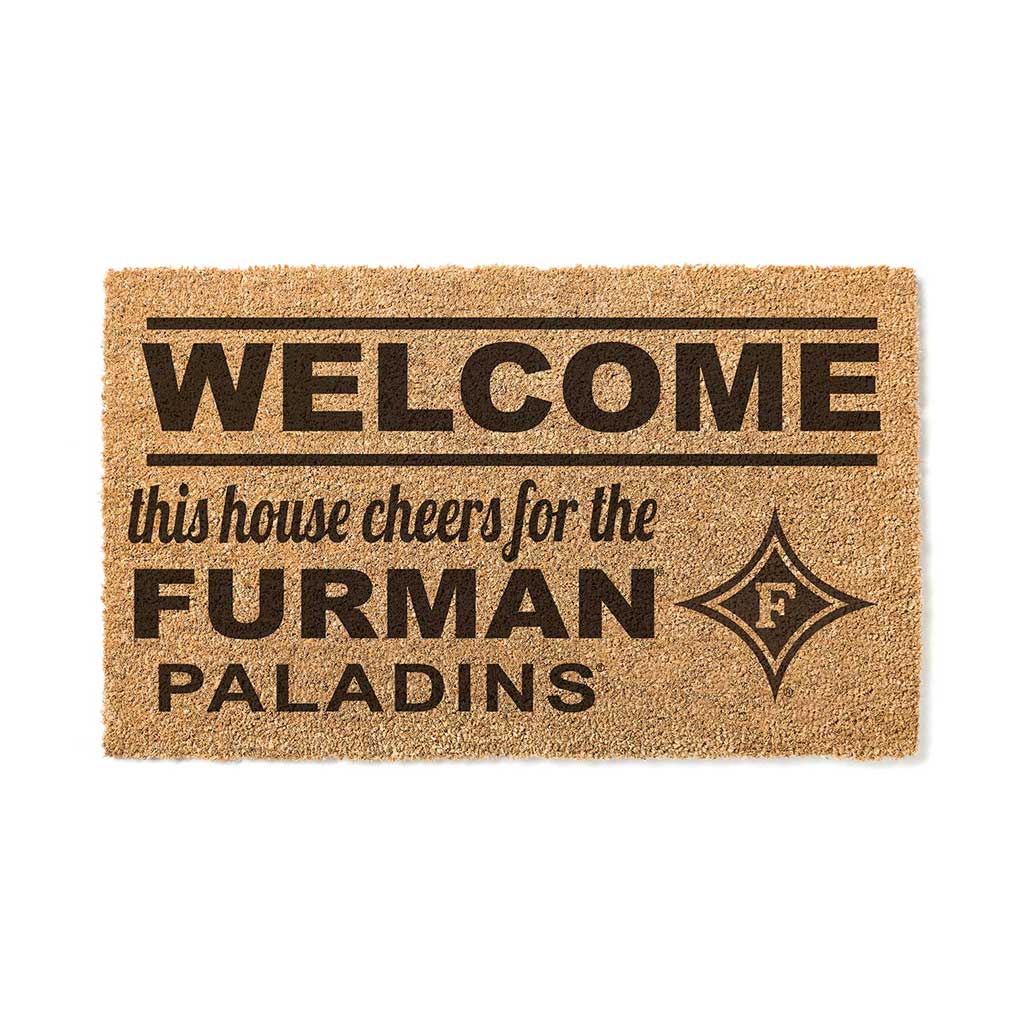 Team Coir Doormat Welcome Furman Paladins