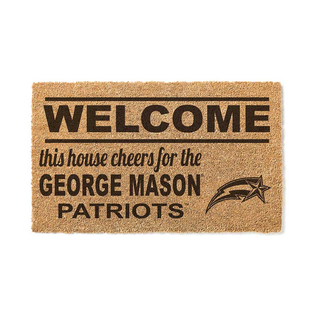 Team Coir Doormat Welcome George Mason Patriots