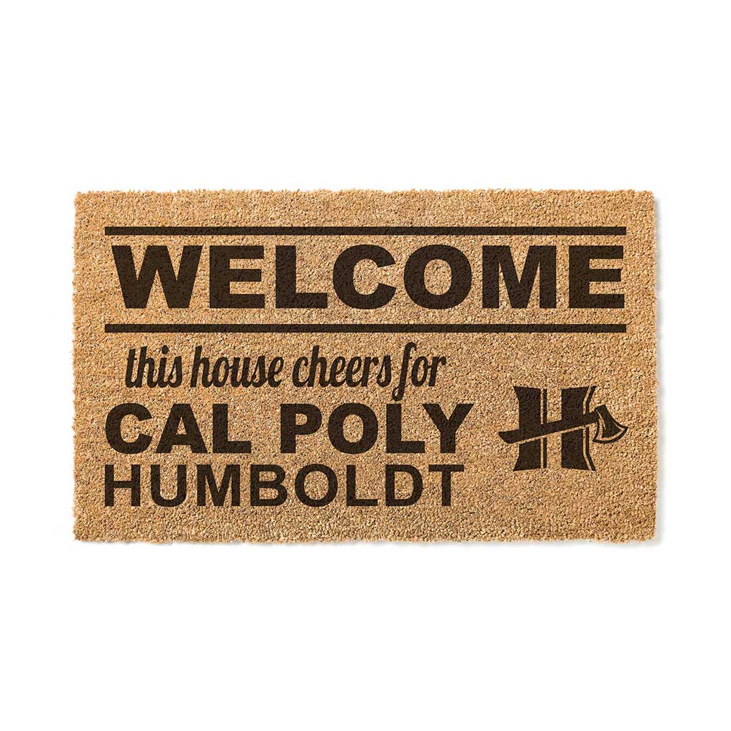 Team Coir Doormat Welcome Humboldt State Lumberjacks