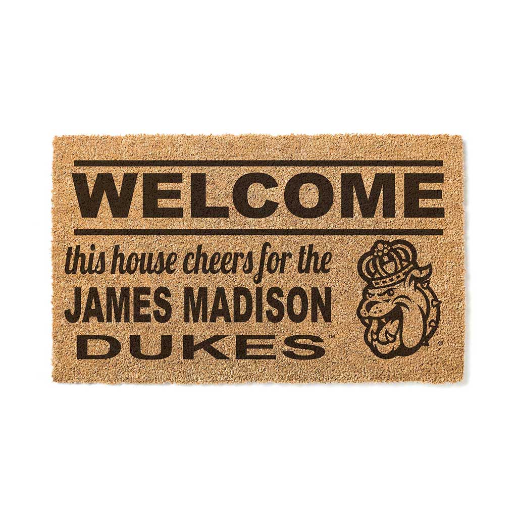 Team Coir Doormat Welcome James Madison Dukes