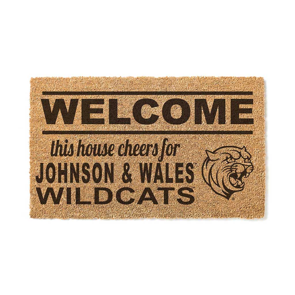 Team Coir Doormat Welcome Johnson & Wales University Wildcats