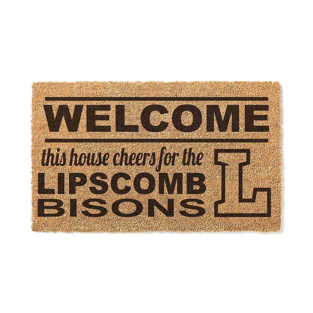 Team Coir Doormat Welcome Lipscomb Bisons