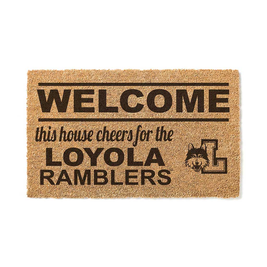 Team Coir Doormat Welcome Loyola Chicago Ramblers