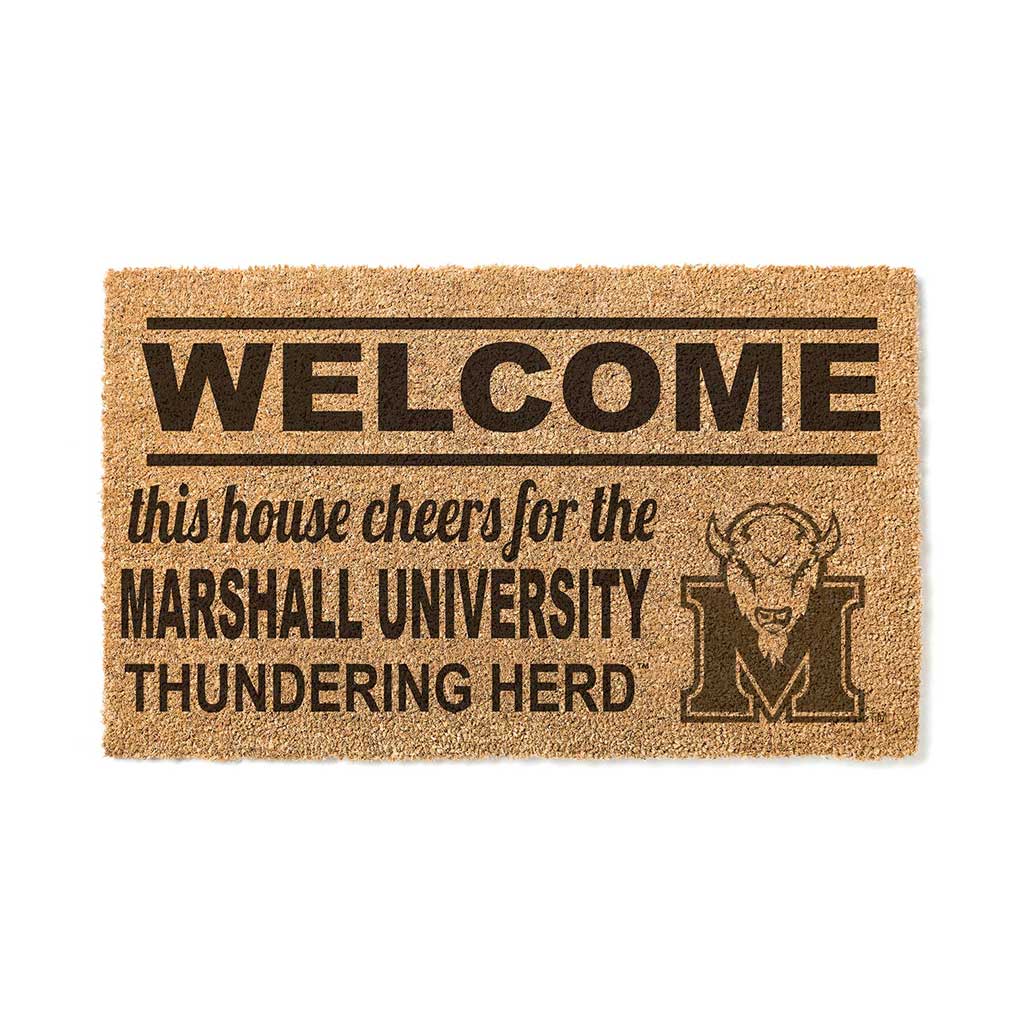 Team Coir Doormat Welcome Marshall Thundering Herd