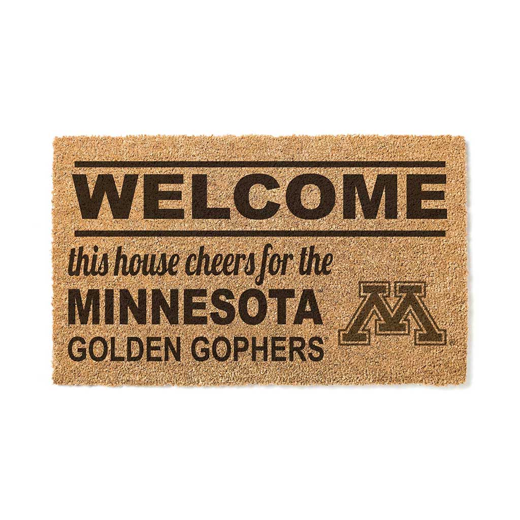 Team Coir Doormat Welcome Minnesota Golden Gophers