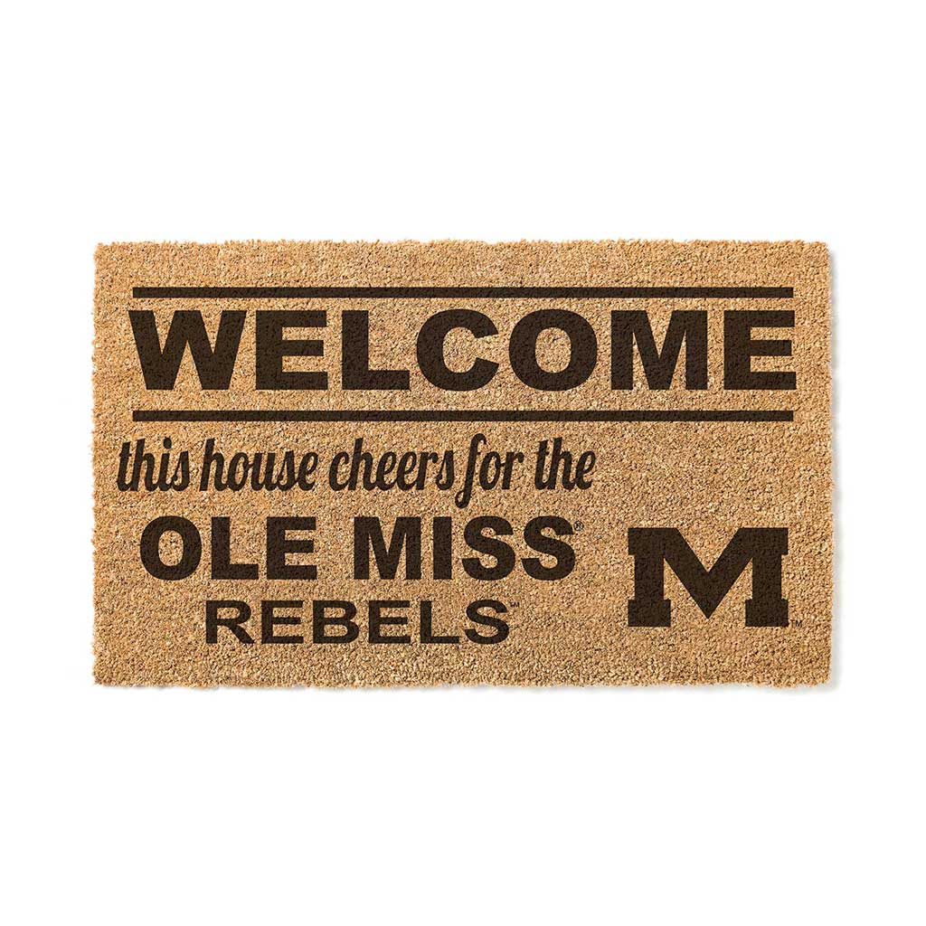 Team Coir Doormat Welcome Mississippi Rebels - Special