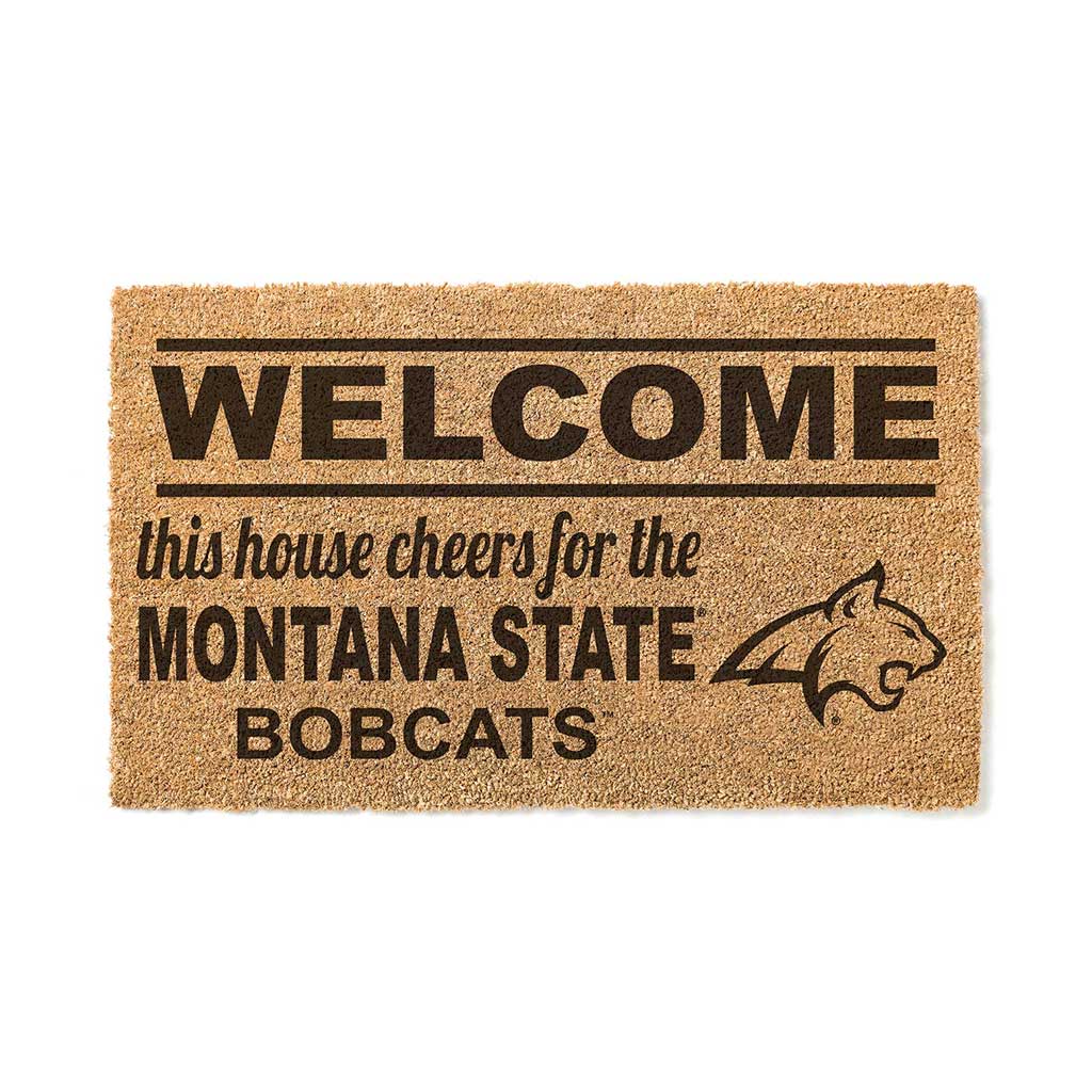 Team Coir Doormat Welcome Montana State Fighting Bobcats