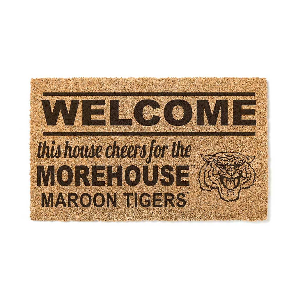 Team Coir Doormat Welcome Morehouse College Maroon Tigers