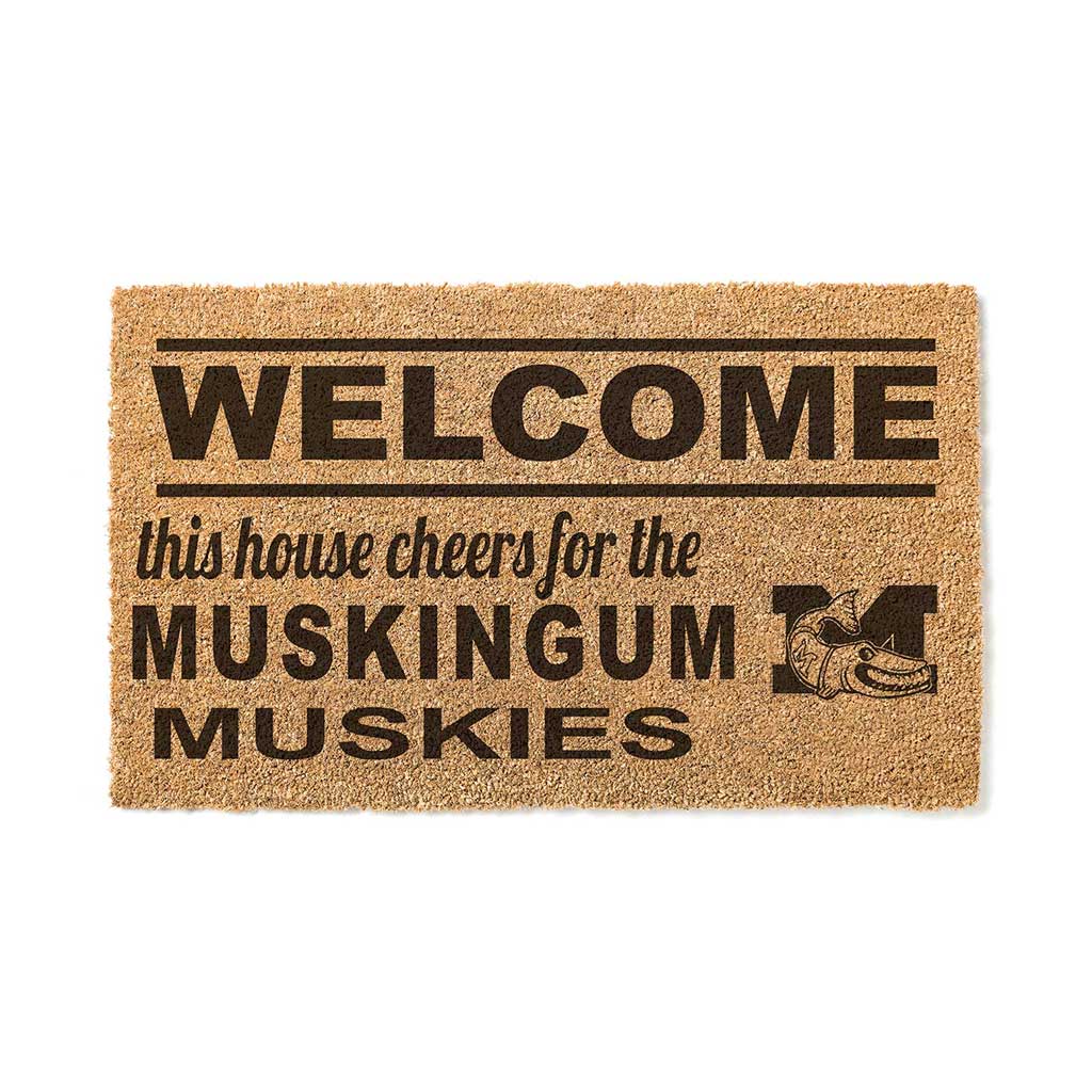 Team Coir Doormat Welcome Muskingum Fighting Muskies