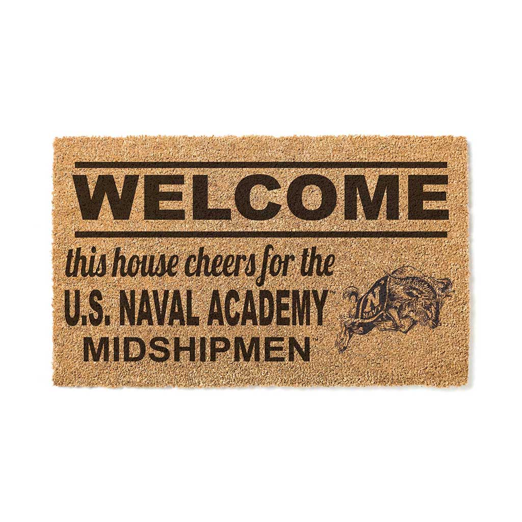 Team Coir Doormat Welcome Naval Academy Midshipmen