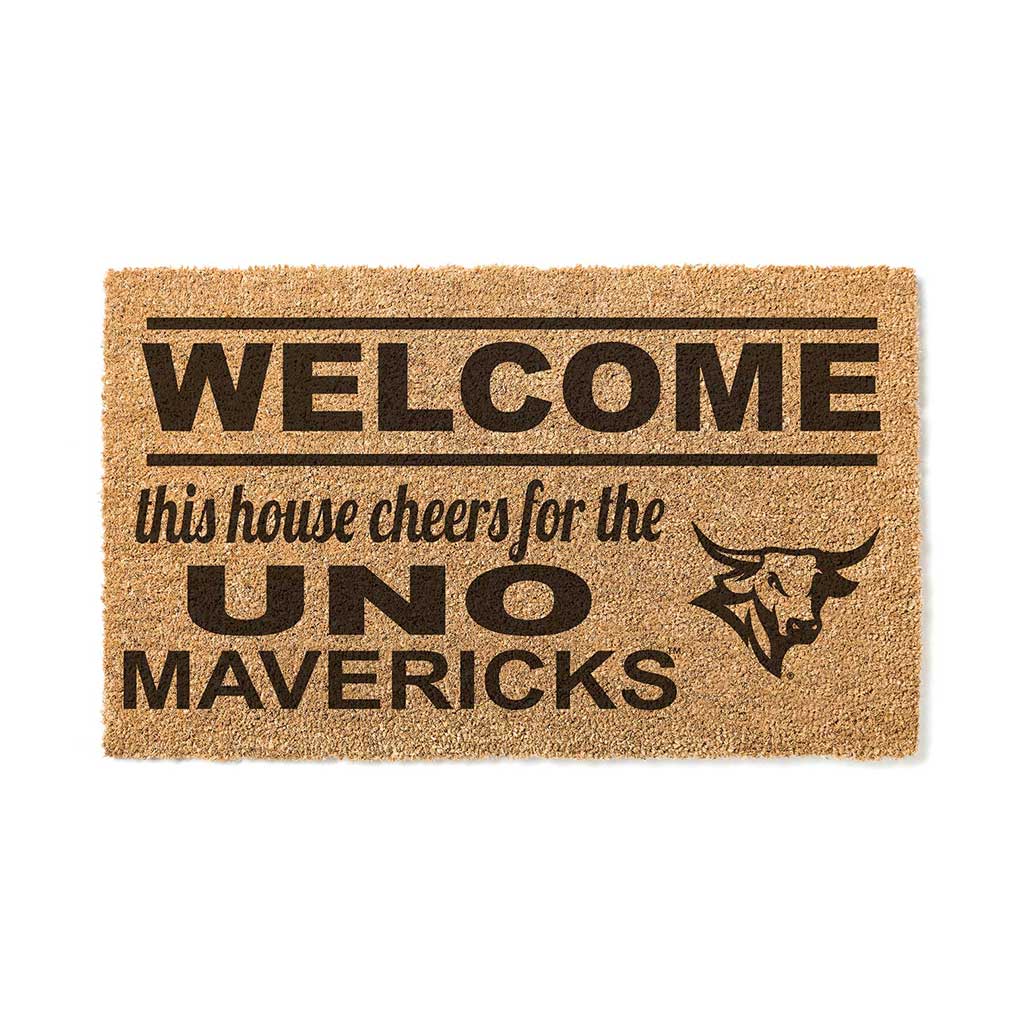 Team Coir Doormat Welcome Nebraska at Omaha Mavericks