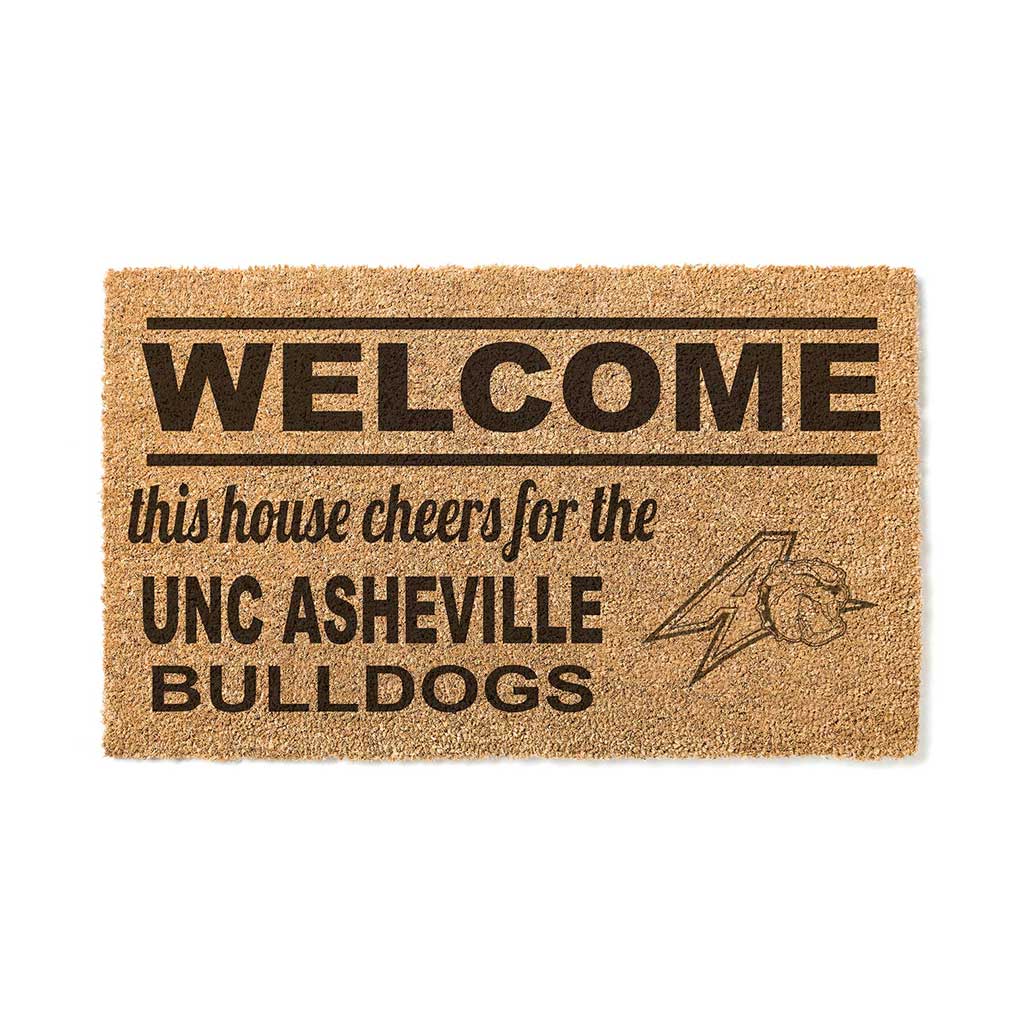 Team Coir Doormat Welcome North Carolina Asheville Bulldogs