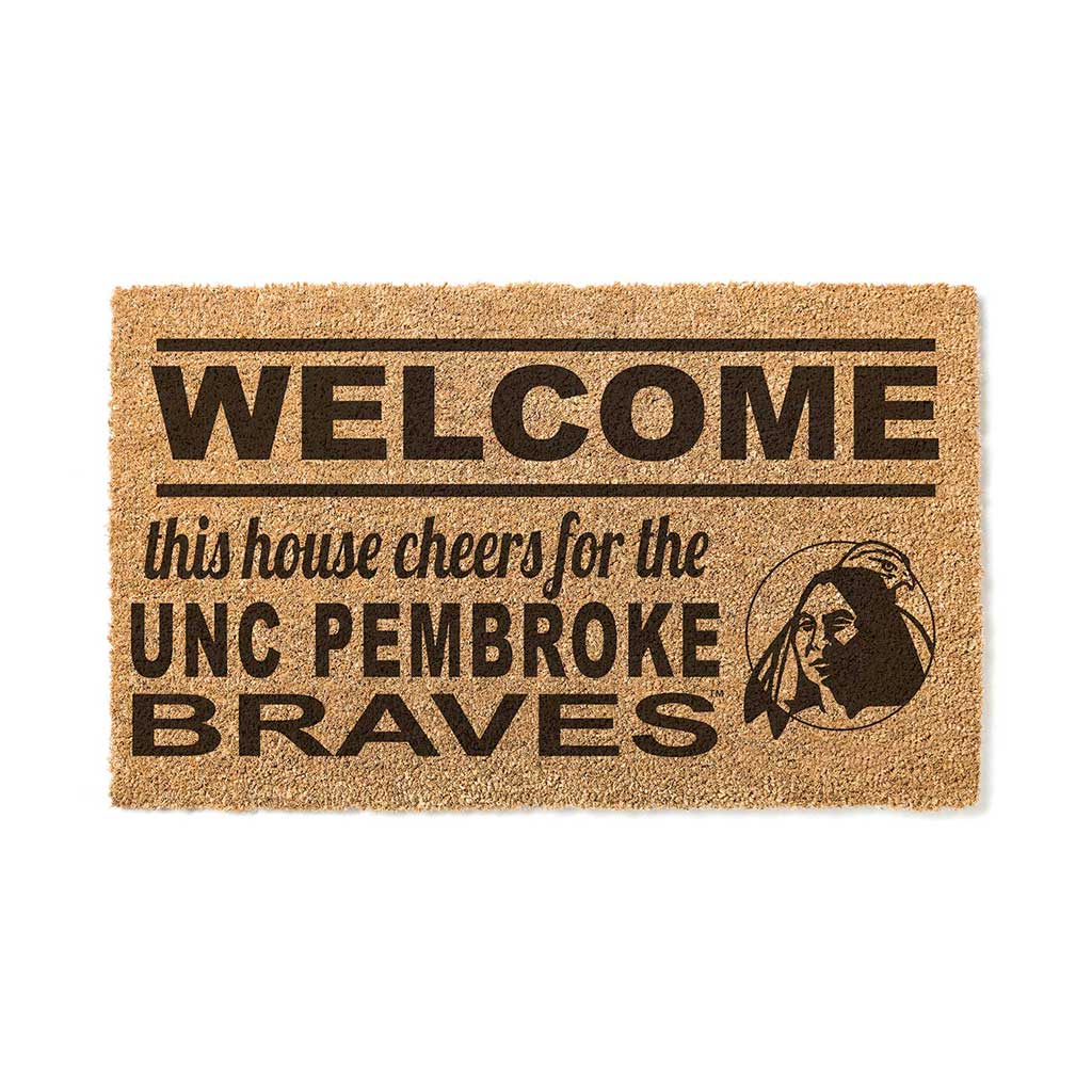 Team Coir Doormat Welcome North Carolina (Pembroke) Braves