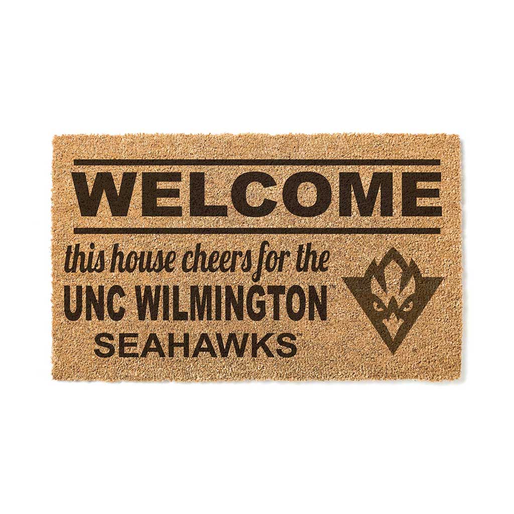 Team Coir Doormat Welcome North Carolina (Wilmington) Seahawks