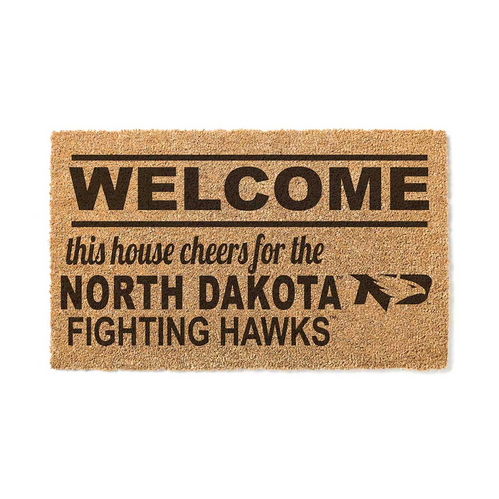 Team Coir Doormat Welcome North Dakota Fighting Hawks