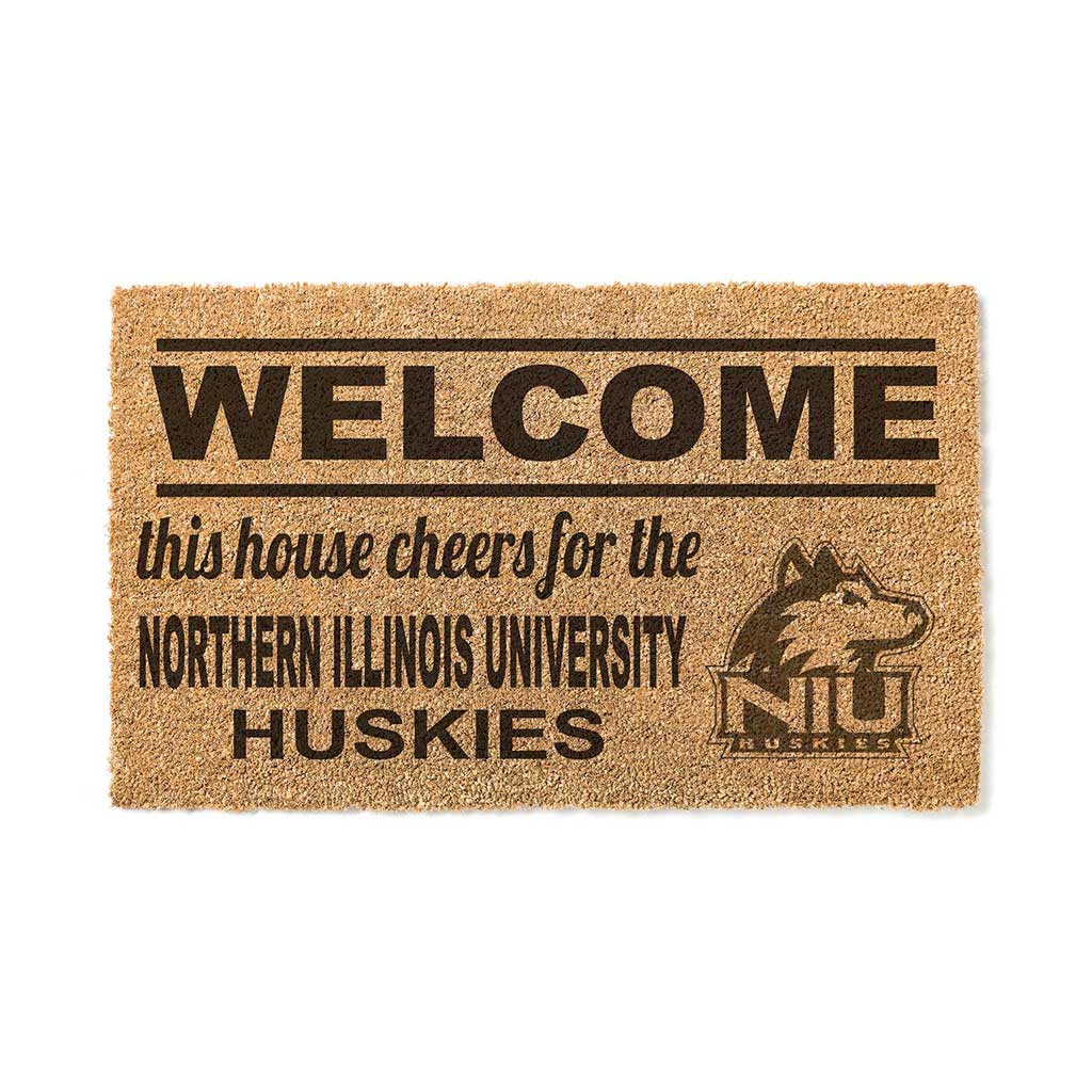 Team Coir Doormat Welcome Northern Illinois Huskies