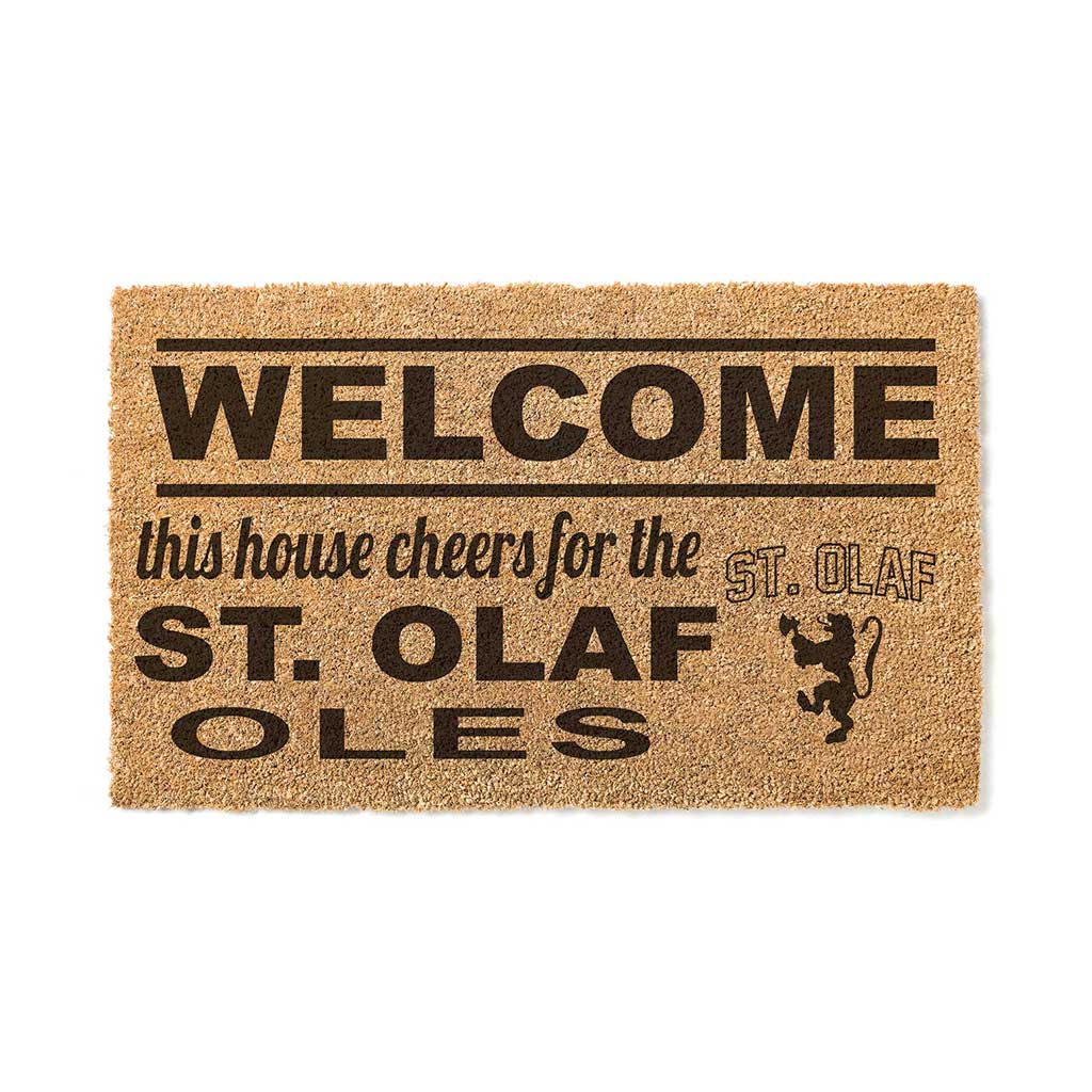 Team Coir Doormat Welcome Saint Olaf College Oles