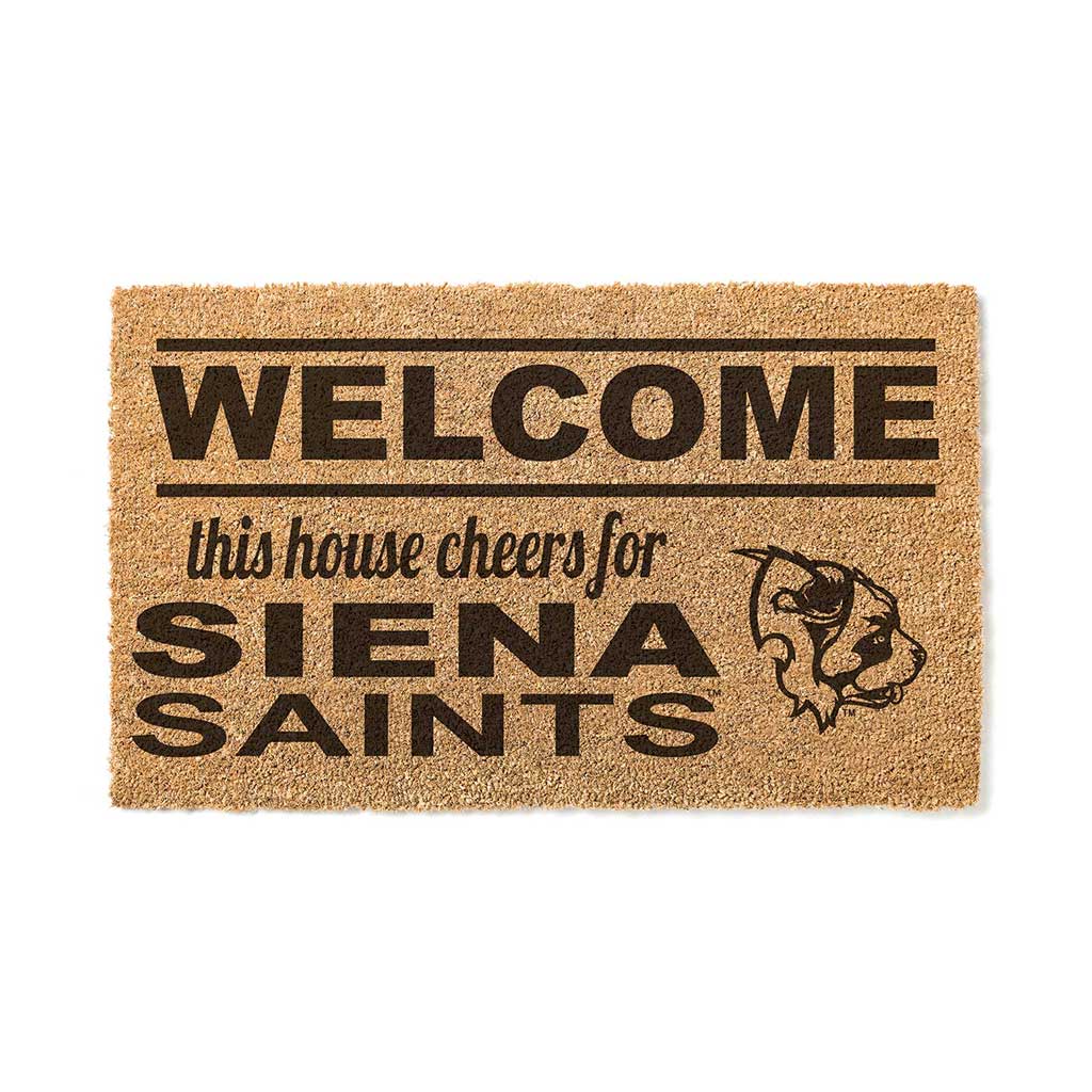 Team Coir Doormat Welcome Siena College Saints