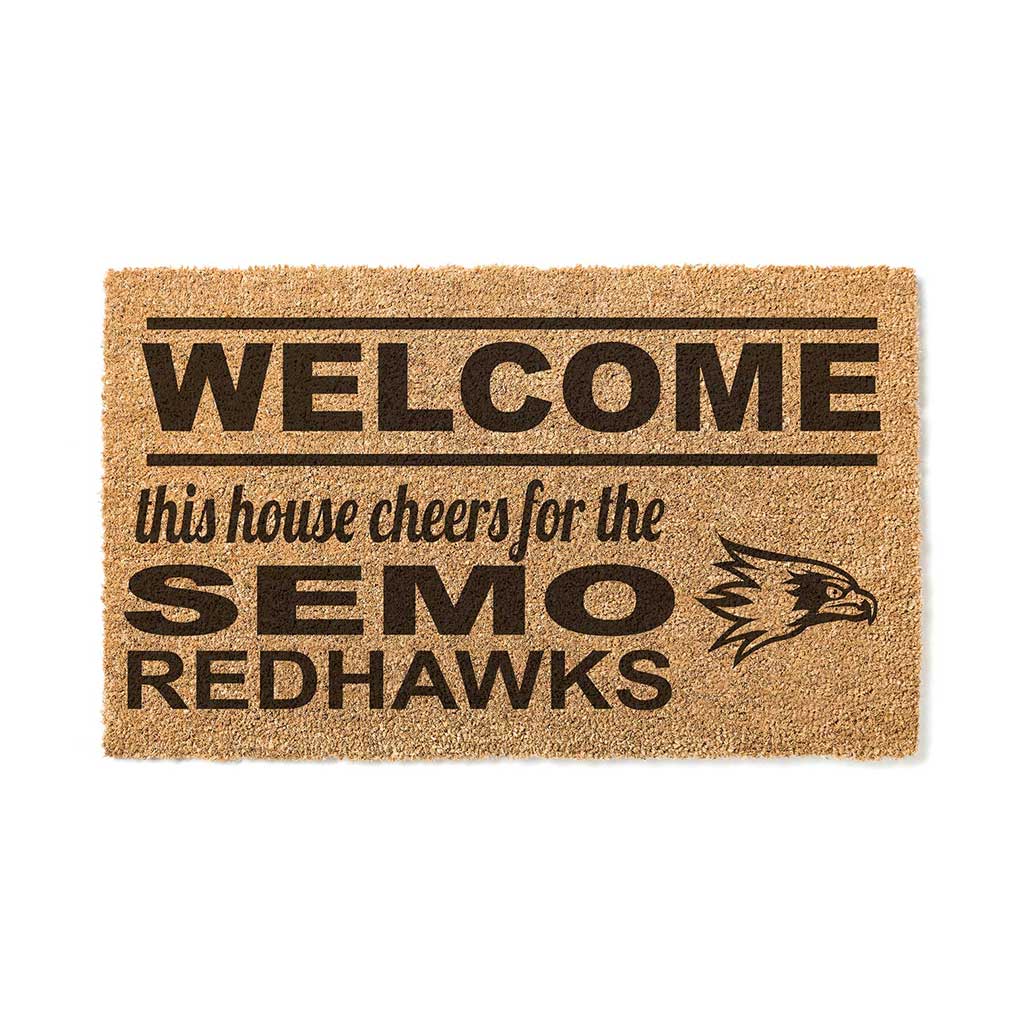 Team Coir Doormat Welcome Southeast Missouri State Redhawks