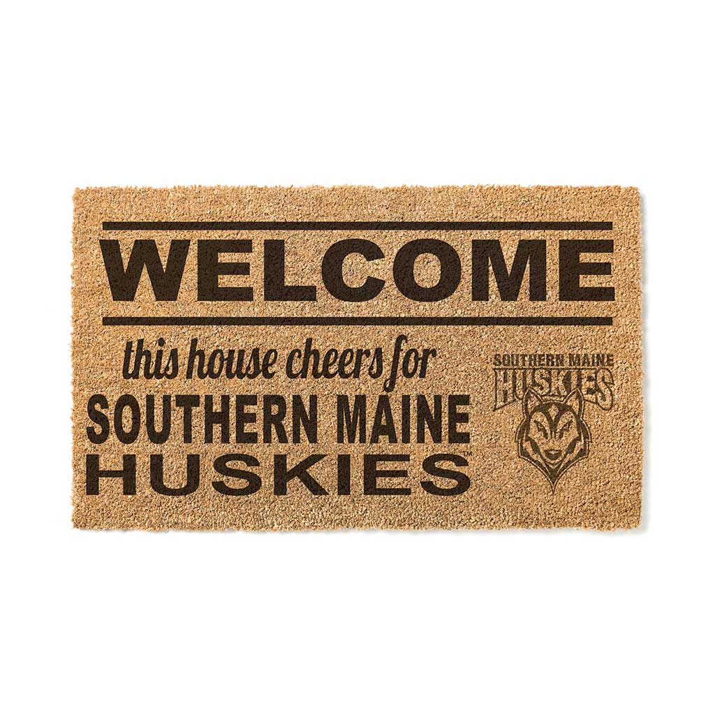 Team Coir Doormat Welcome Southern Maine Huskies