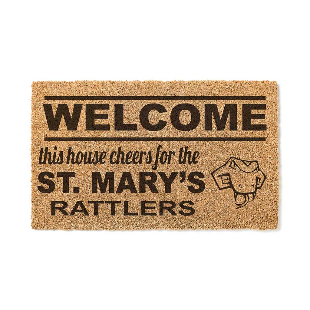 Team Coir Doormat Welcome St Mary's (San Antonio) Rattlers