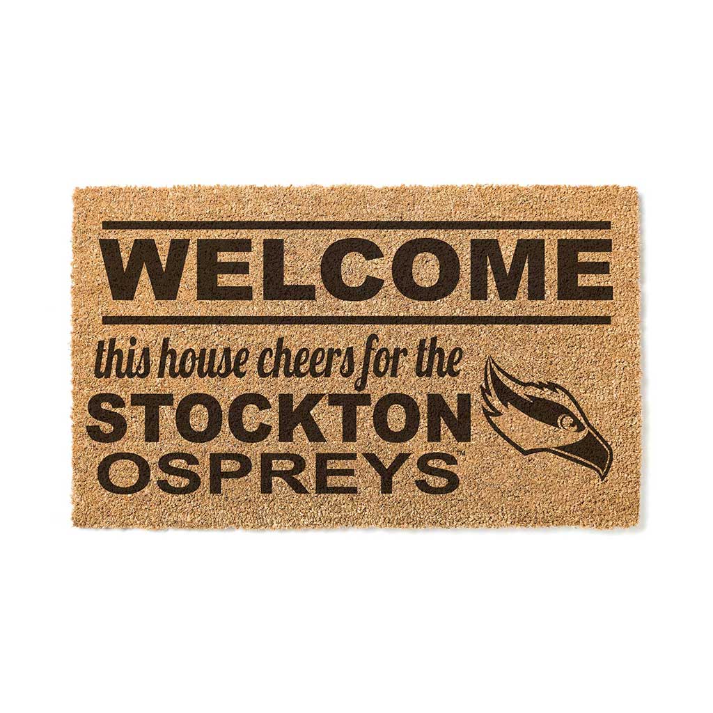 Team Coir Doormat Welcome Stockton College