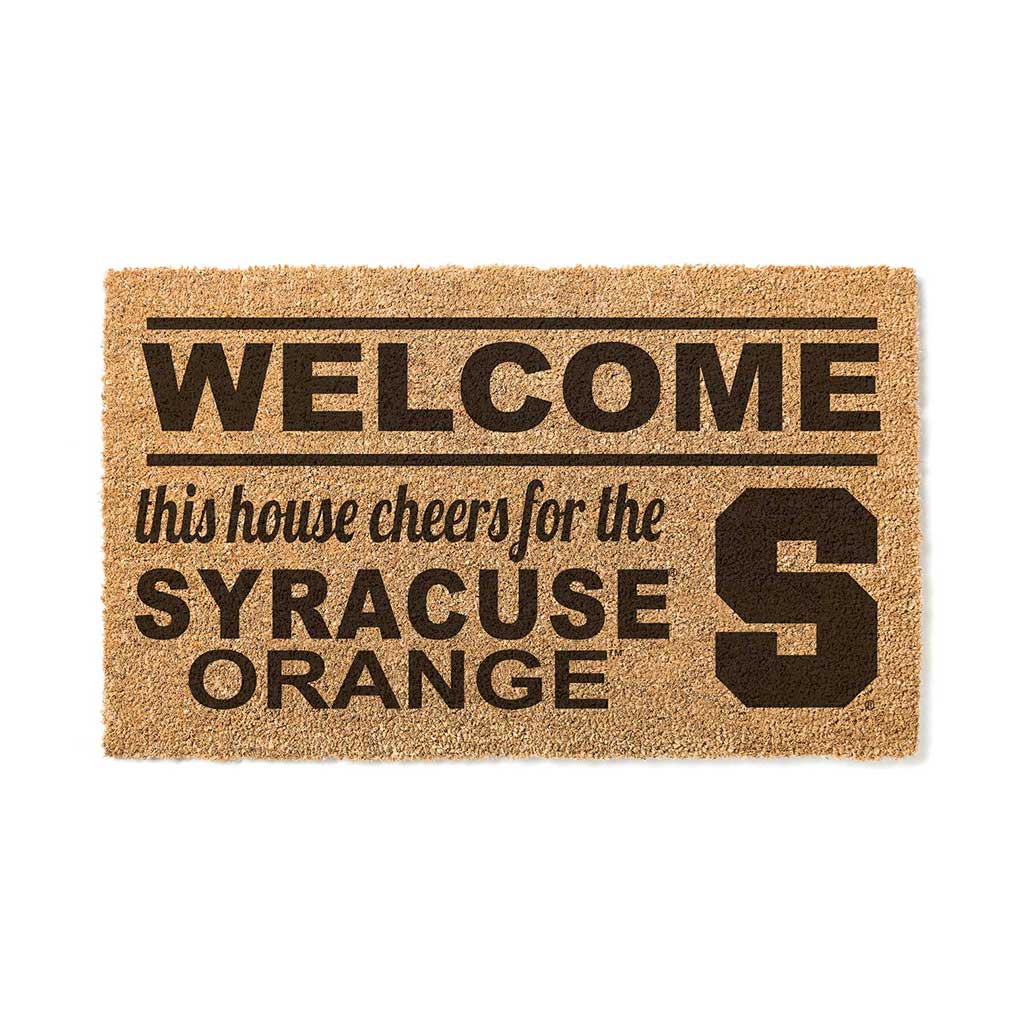 Team Coir Doormat Welcome Syracuse Orange