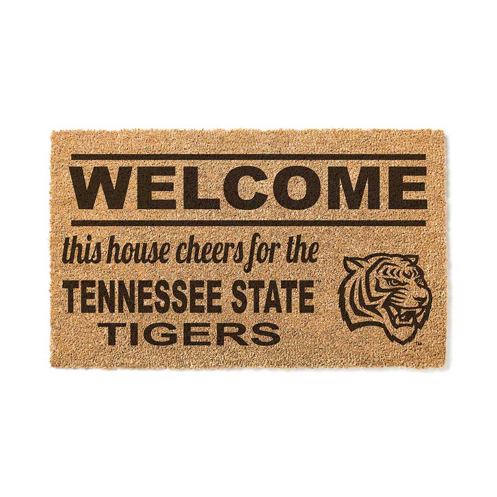 Team Coir Doormat Welcome Tennessee State Tigers