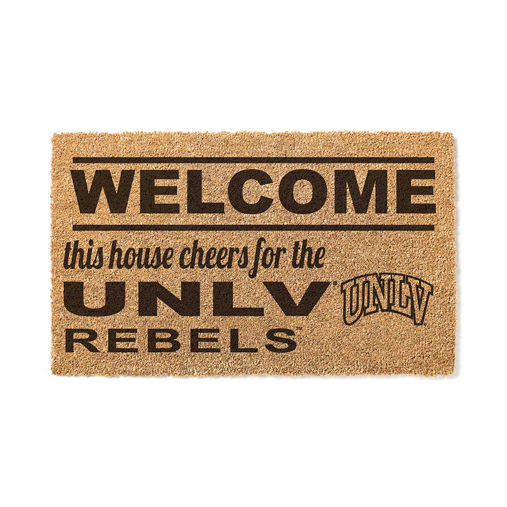 Team Coir Doormat Welcome University of Nevada Las Vegas Rebels