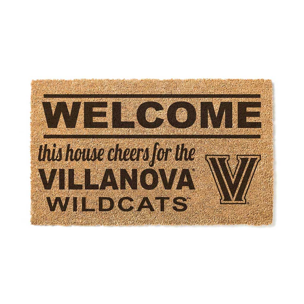 Team Coir Doormat Welcome Villanova Wildcats